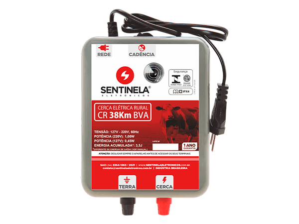 ELECTRIFICADOR SENTINELA MODELO 38.000 LUZ 220