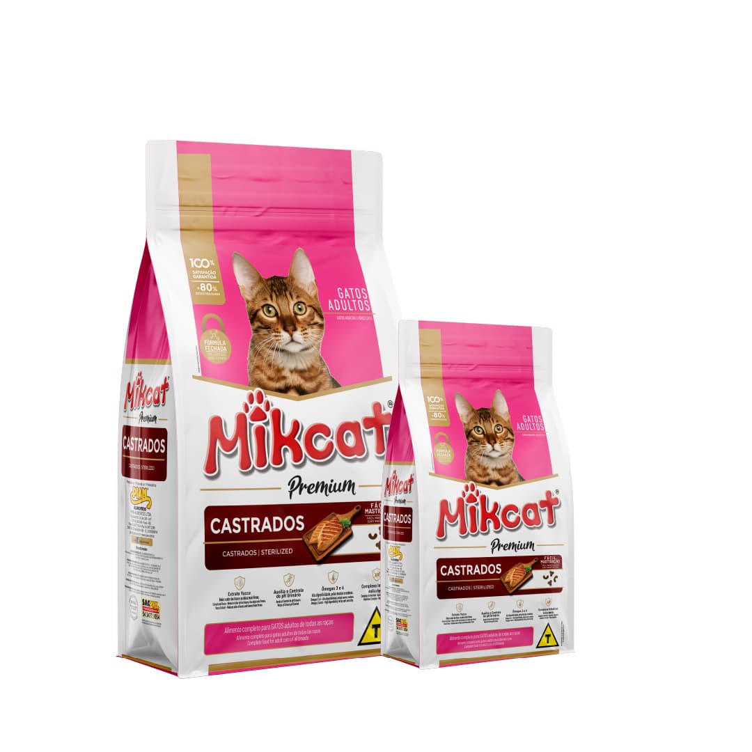 BALANCEADO MIKCAT PREMIUM GATO ADULTO CASTRADO