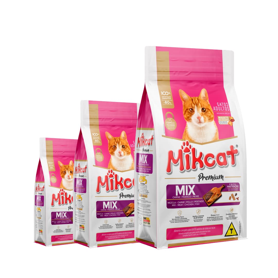 BALANCEADO MIKCAT PREMIUM GATO MIX ADULTO 