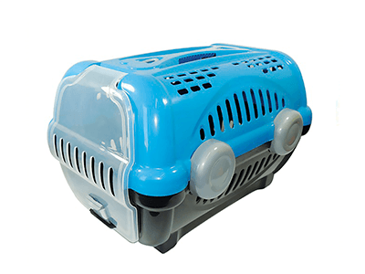 CAJA DE TRANSPORTE LUJO FURACAOPET N°2 AZUL