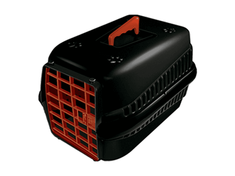 CAJA DE TRANSPORTE PODYUM N°3 NEGRO CON ROJO