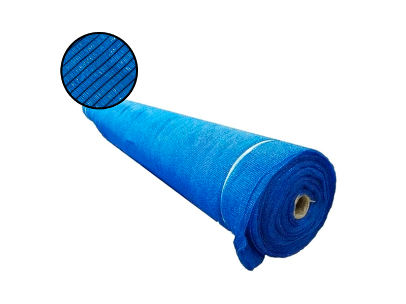 TELA SOMBRA RASCHEL AZUL 80% 4,20MTS DE ANCHO POR 100MTS LARGO POLYTEX