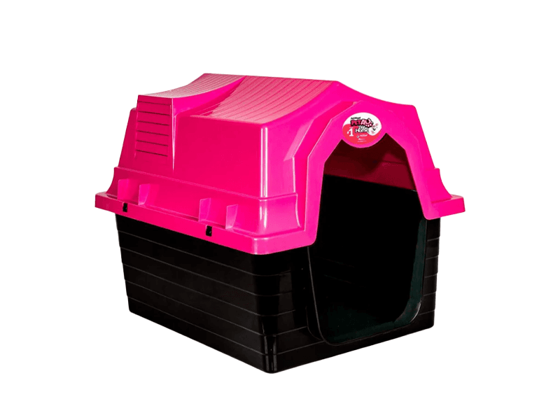 CASITA PLASTICA P/PERRO Nº3 ROSA JEL PLAST