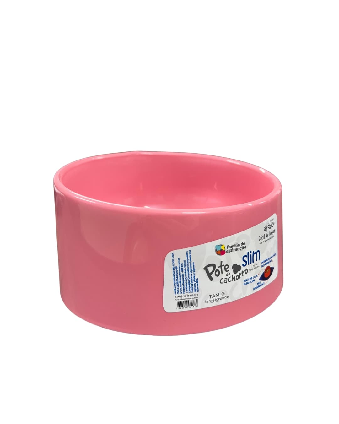 COMEDERO/BEBEDERO PERRO SLIM GRANDE ROSA