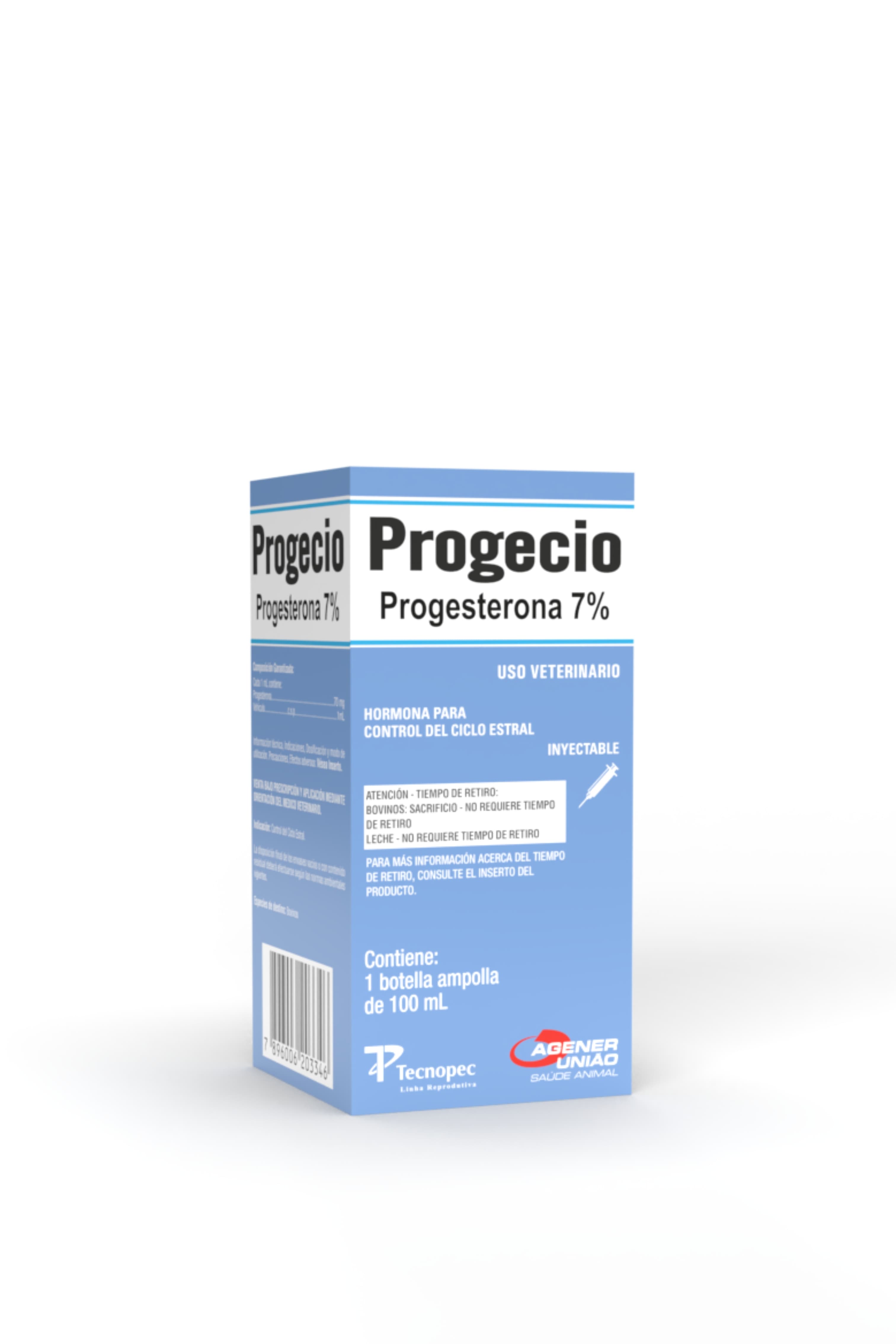 PROGECIO PROGESTERONA 7% INYECTABLE 100ML