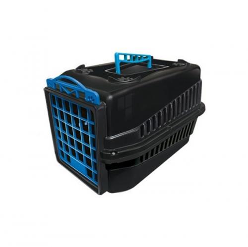 CAJA DE TRANSPORTE PODYUM N°4 NEGRO CON AZUL