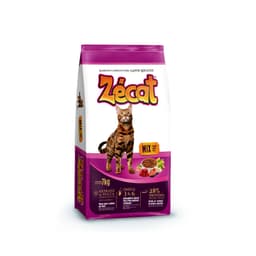 BALANCEADO ZECAT MIX CARNE/POLLO/PESCADO GATO ADULTO 28% 7KG