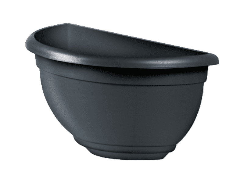 PLANTERA PARED MINI PLASTICO NEGRO