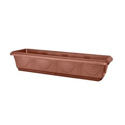 JARDINERA 35 CM TABACO S/ PLATO