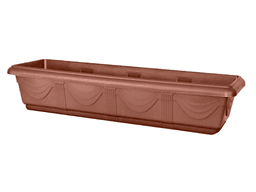 JARDINERA 80 CM TABACO S/ PLATO