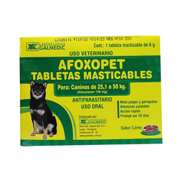 AFOXOPET 25.1 A 50 KG 1 COMPRIMIDO