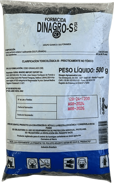 ISCA HORMIGUICIDA GRANULADO TRADICIONAL 500 GR DINAGRO