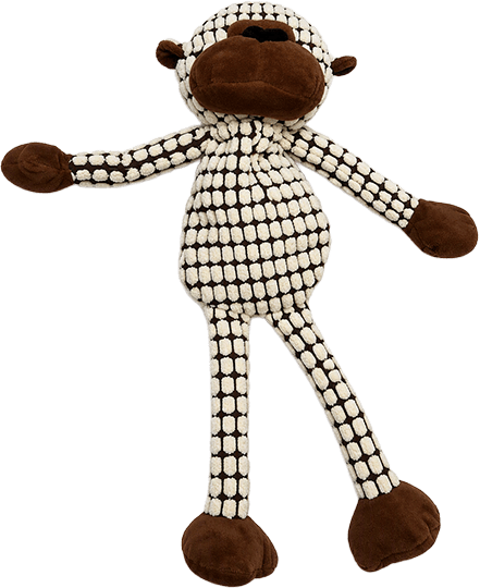 JUGUETE PELUCHE MONO 50CM GRIS