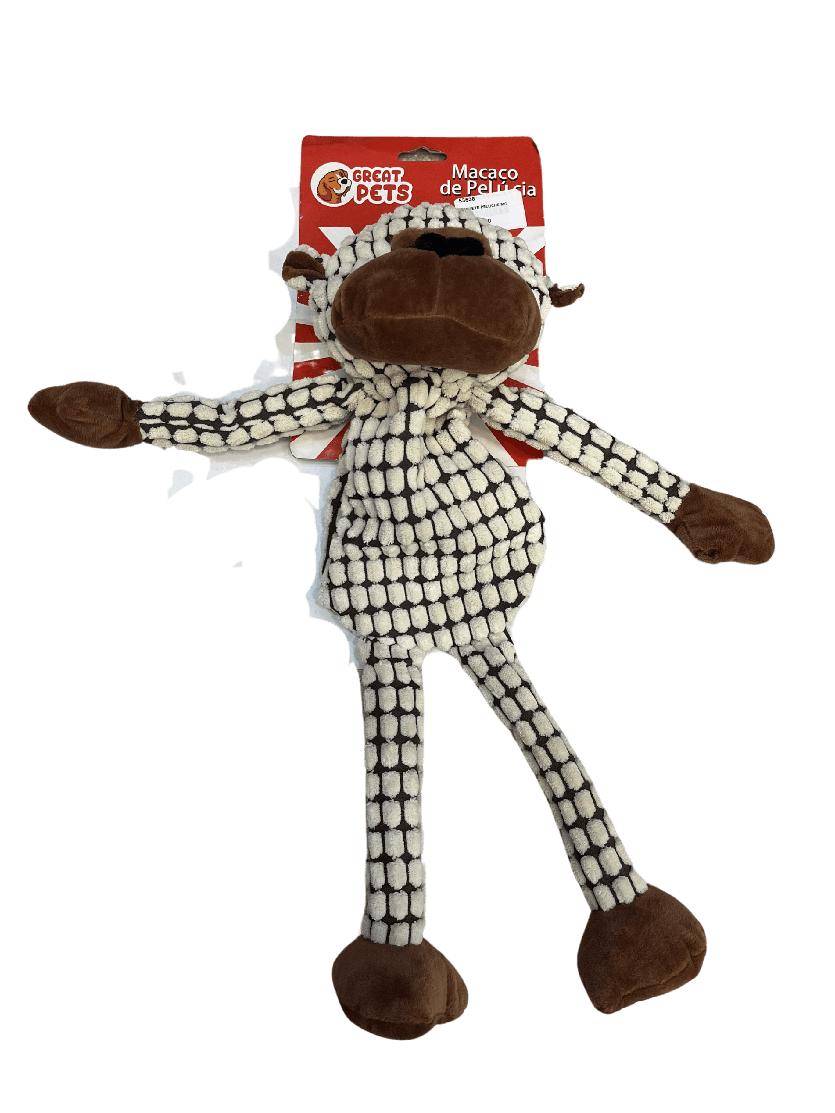 JUGUETE PELUCHE MONO 50CM GRIS