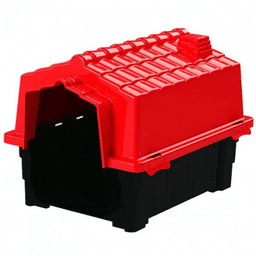CASA PLASTICA P/PERRO ECO DOG HOUSE EVOLUTION Nº2 ROJO