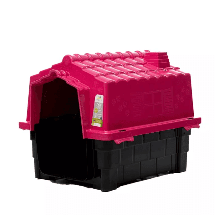 CASA PLASTICA P/PERRO ECO DOG HOUSE EVOLUTION Nº4 ROSA