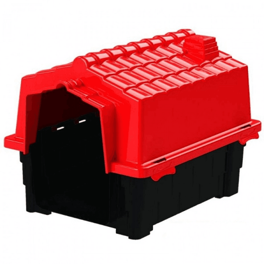 CASA PLASTICA P/PERRO ECO DOG HOUSE EVOLUTION Nº4 ROJO