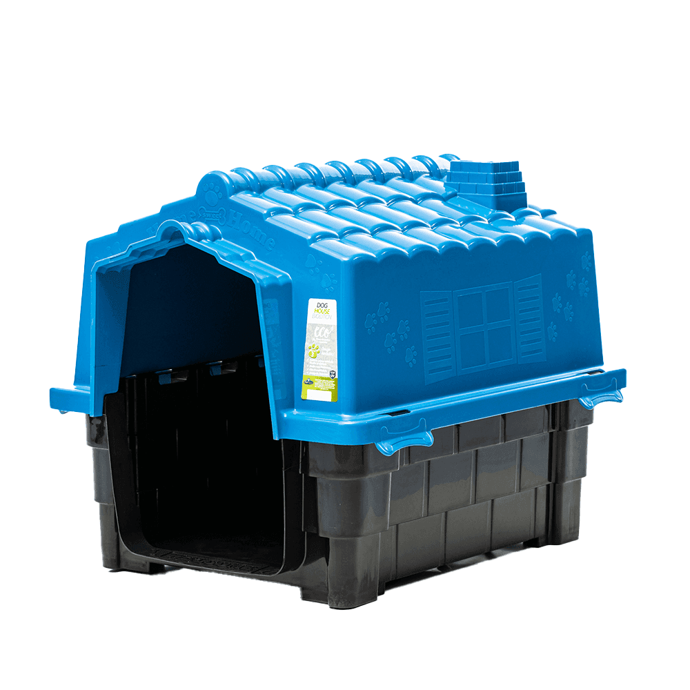 CASA PLASTICA P/PERRO ECO DOG HOUSE EVOLUTION Nº6 AZUL