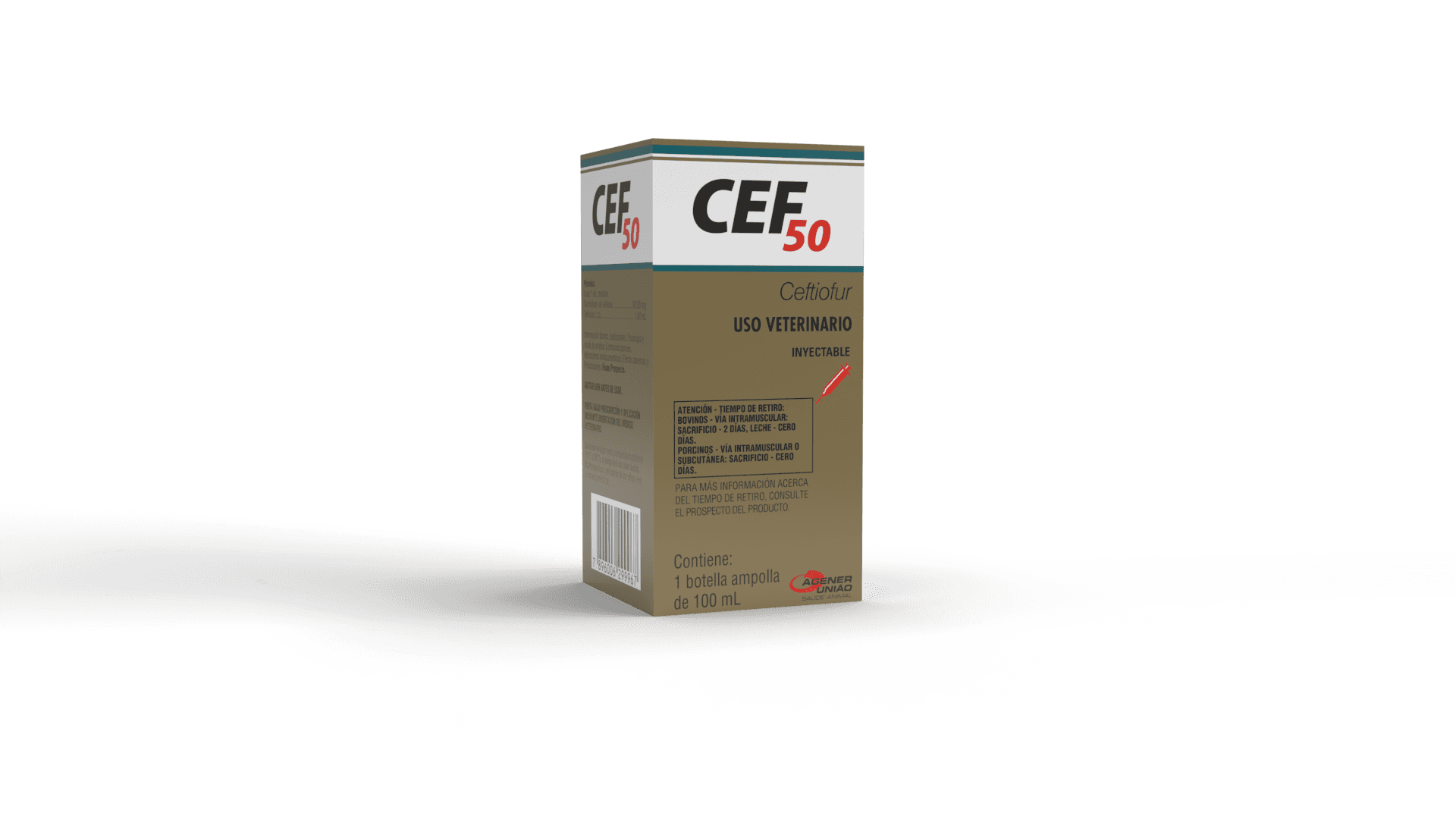 CEF-50MG CEFTIOFUR 100ML