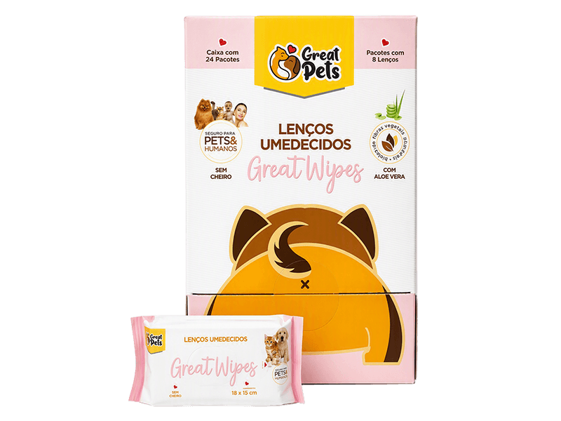 TOALLITAS HUMEDAS C/ 8 15X15CM GREAT PETS