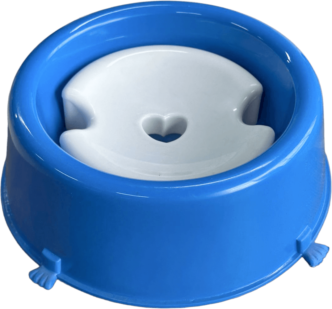 BEBEDERO PLASTICO CLASSIC PELOS LARGOS 1.000ML AZUL