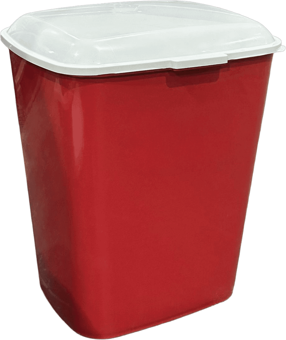 PORTA RACION CONTAINER 20KG ROJO