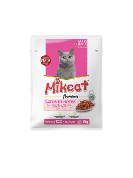 SACHET MIKCAT PREMIUM GATITOS CARNE 85GR