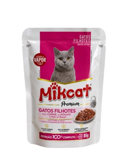 SACHET MIKCAT PREMIUM GATITOS CARNE 85GR