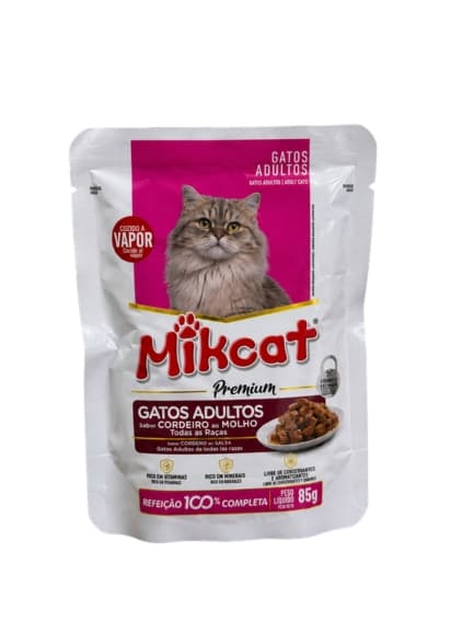 SACHET MIKCAT PREMIUM GATO ADULTO CORDERO 85GR