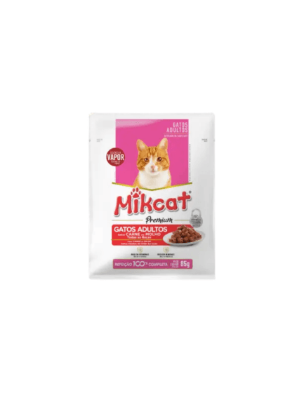 SACHET MIKCAT PREMIUM GATO ADULTO CARNE 85GR