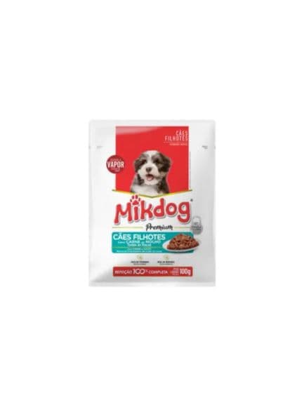 SACHET MIKDOG PREMIUM CACHORRO CARNE 100GR