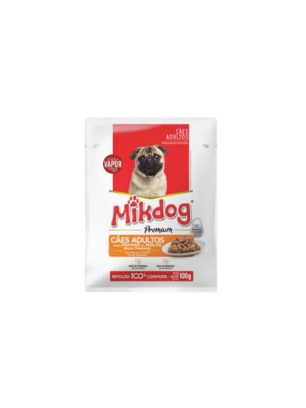 SACHET MIKDOG PREMIUM ADULTO RAZA PEQUEÑA POLLO 100GR