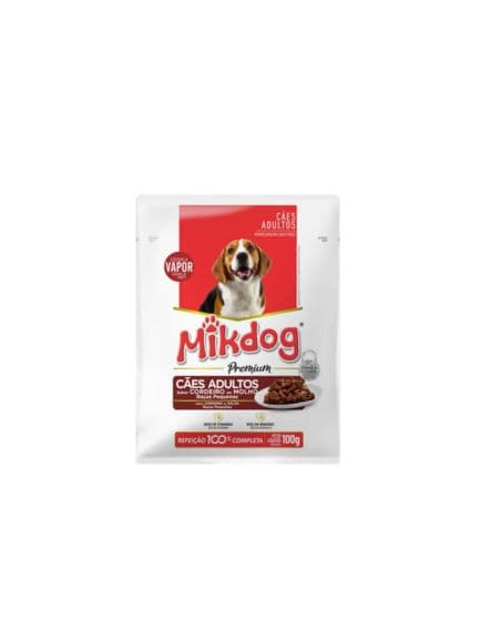 SACHET MIKDOG PREMIUM ADULTO RAZA PEQUEÑA CORDERO 100GR