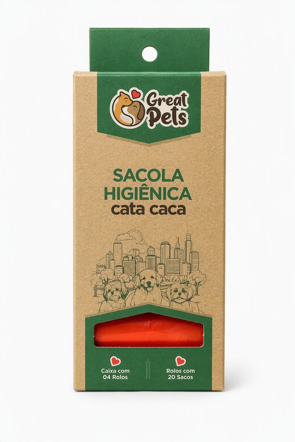 BOLSITA HIGIENICA KIT C/4 UNIDADES ROJO