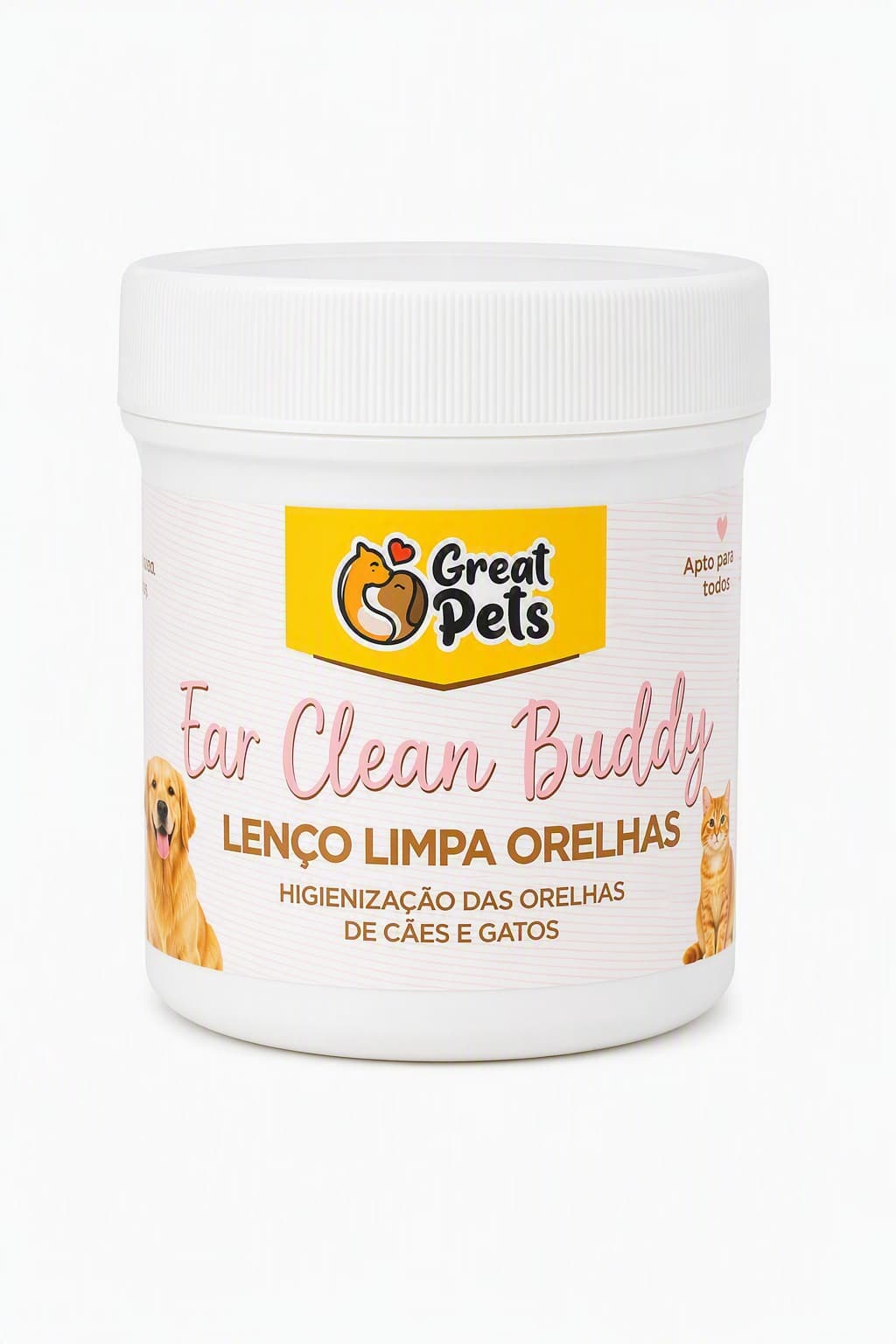 PAÑUELOS LIMPIA OREJAS EAR CLEAN BUDDY GREAT PETS