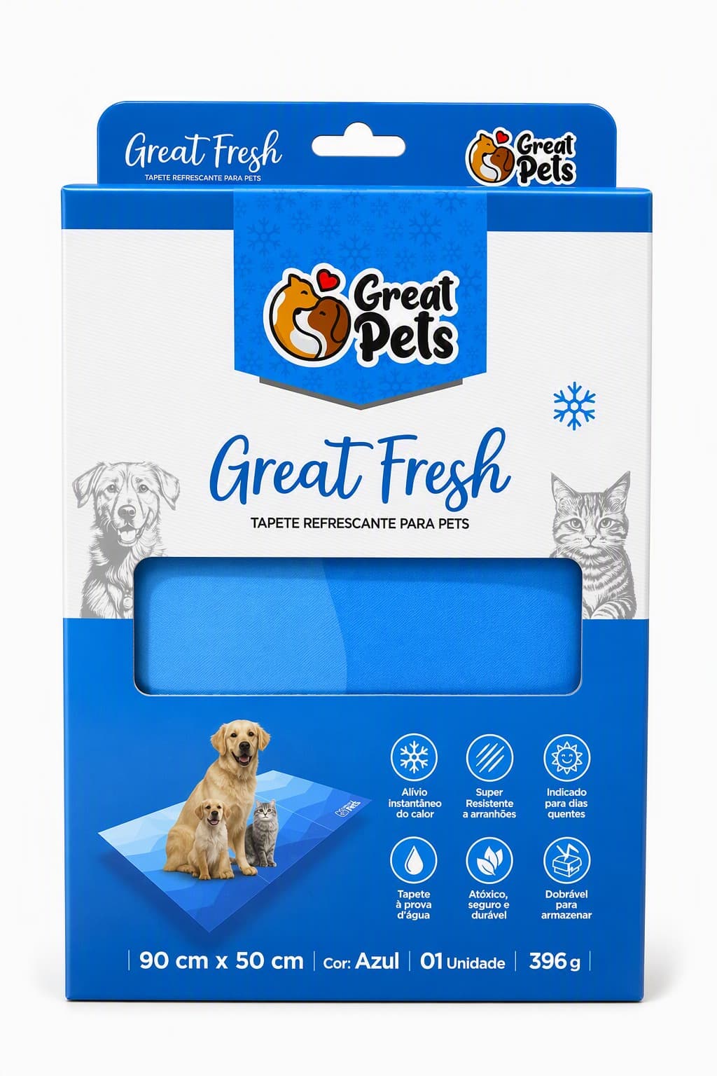 TAPETE FRIO GREAT FRESH AZUL
