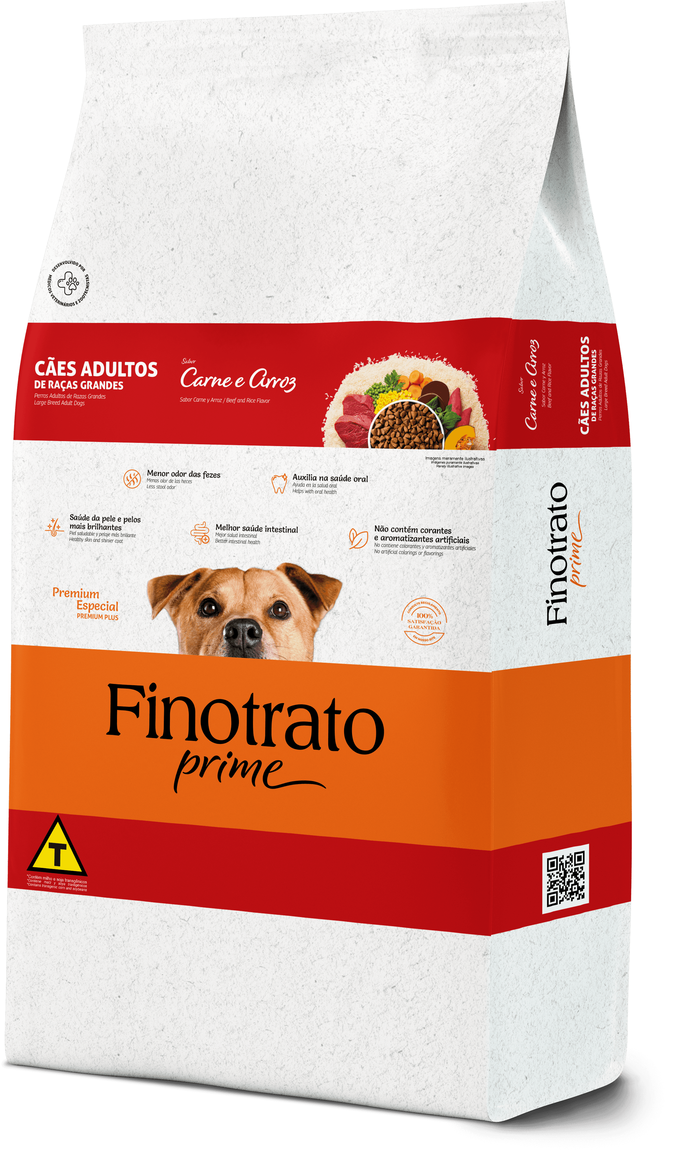 BALANCEADO FINOTRATO PRIME ADULTO RAZAS GRANDES CARNE/ARROZ 15KG